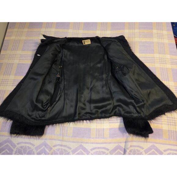 1940s Bearskin Chubby Mohair Cardigan Coat By Regina Hand Knitted Sweater Vtg - Picture 4 of 16